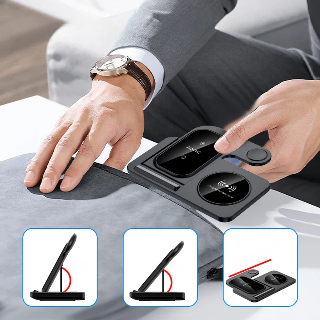 Soporte Plegable para iPhone, Apple Watch y AirPods